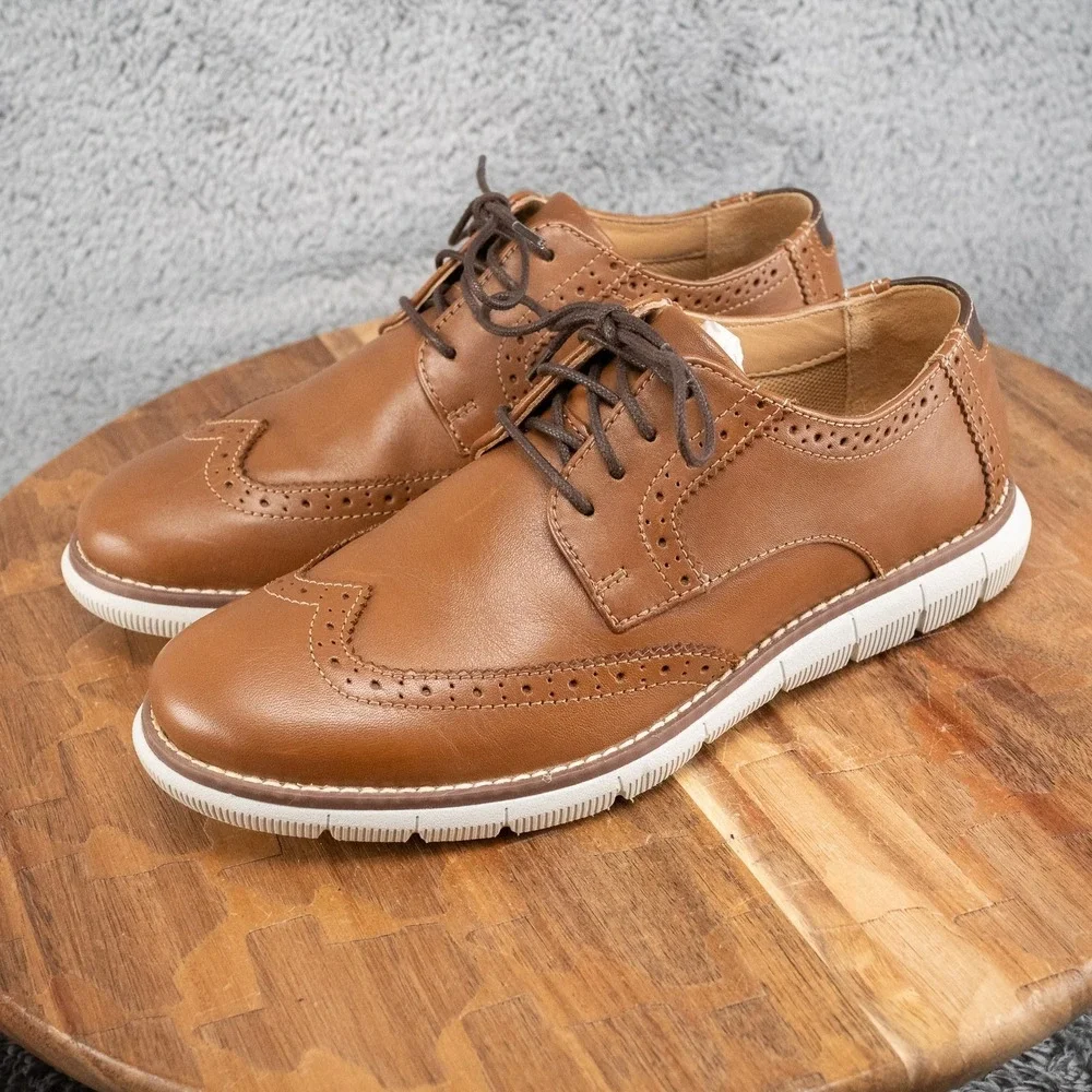Johnston & Murphy Boys BK-Holden Wingtip Oxford – Size 3.5 M – Dress Shoe